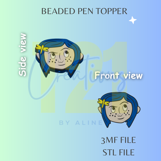 CORA- LINE PEN TOPPER STL FILE