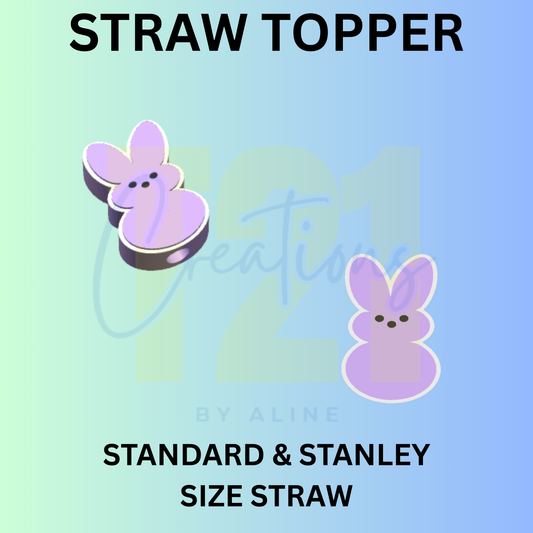 BUNNY EASTER STRAW TOPPER