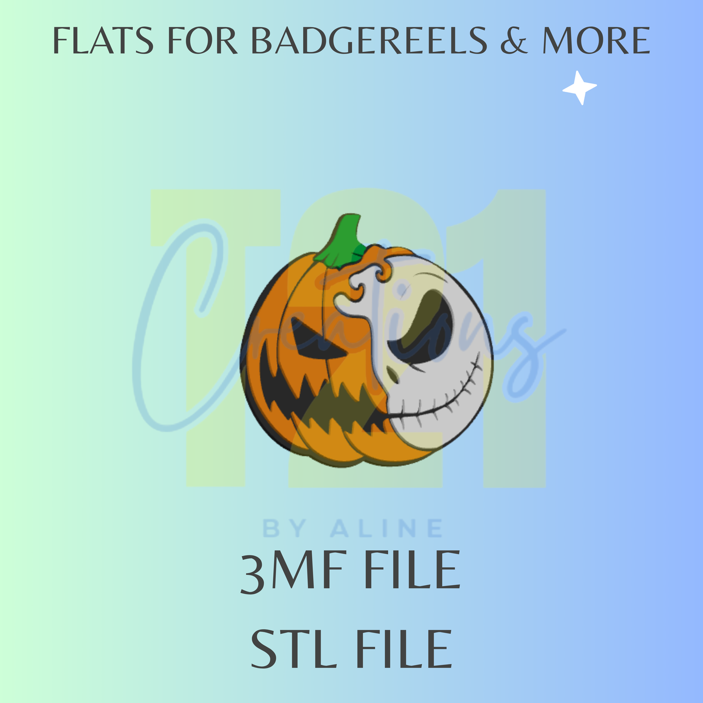 JACK PUMPKIN FLAT STL FILE