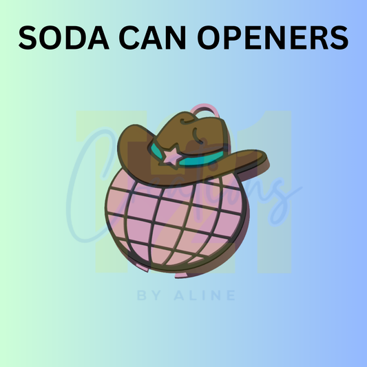 WESTERN DISCO CAN OPENER KEYCHAIN
