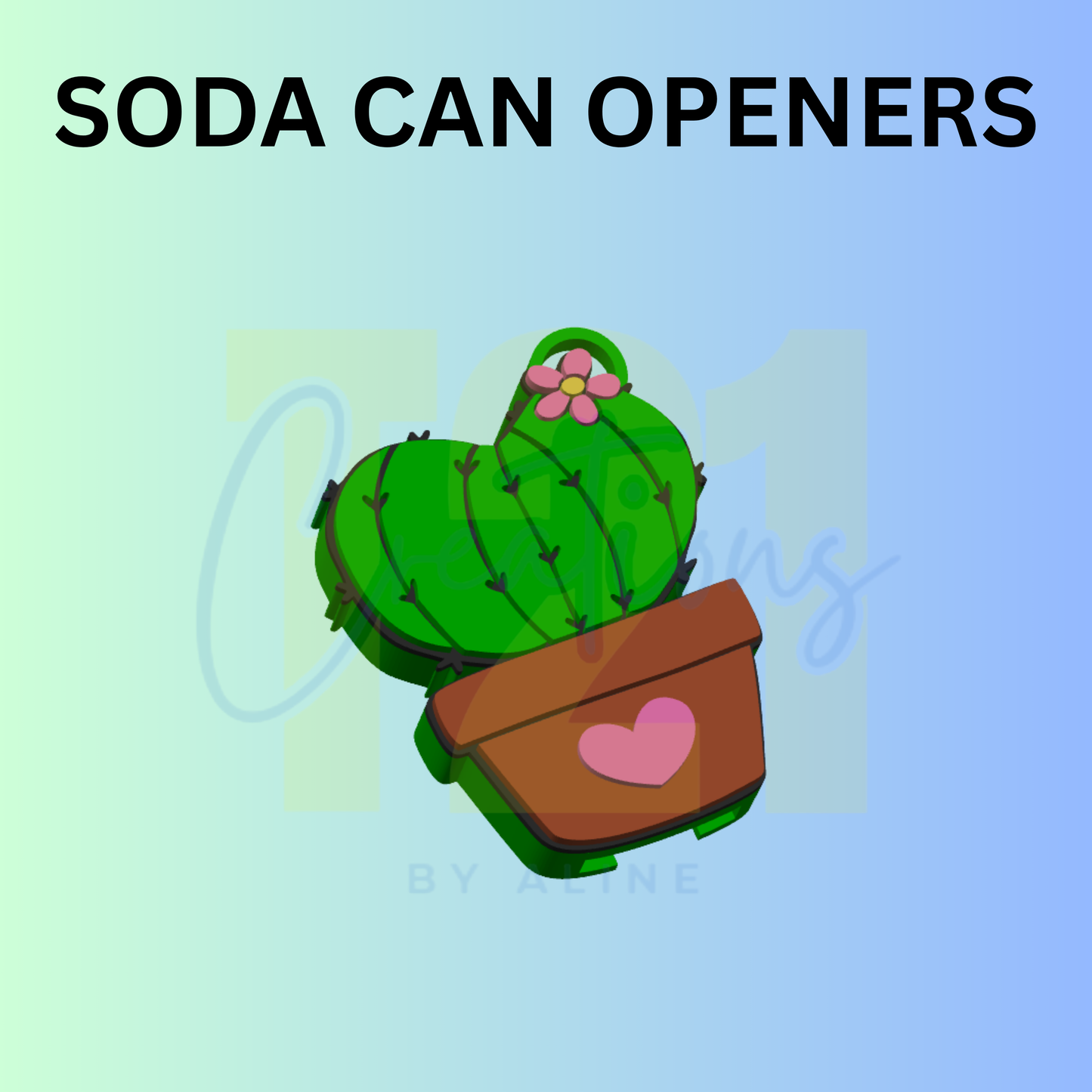 CACTUS CAN OPENER KEYCHAIN