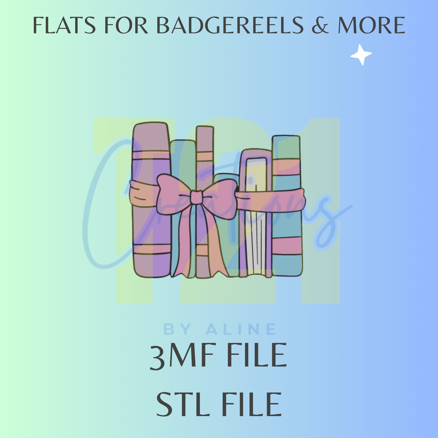 BOOKS 2 FLAT STL FILE