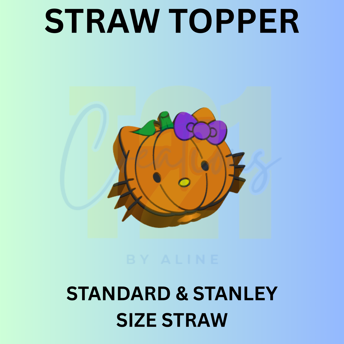 H-K PUMPKIN STRAW TOPPER