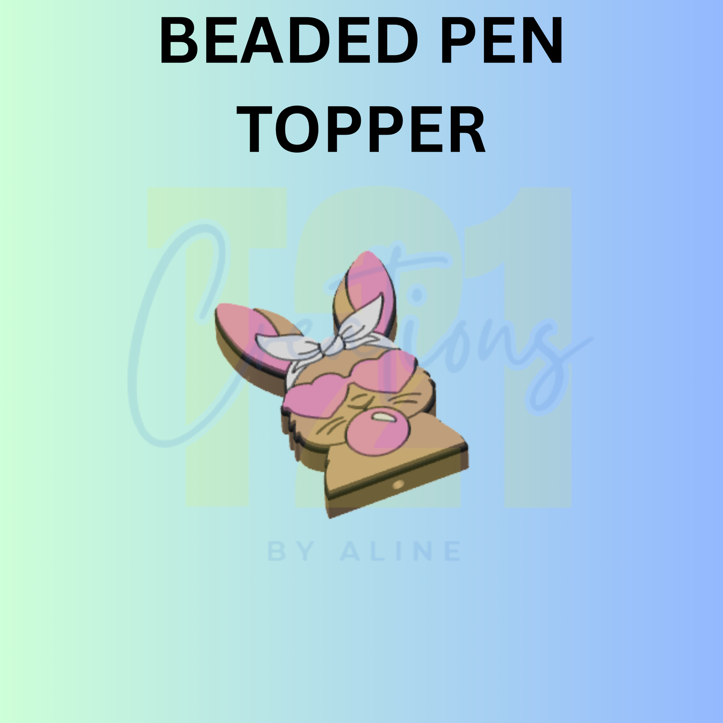 COOL BUNNY PEN TOPPER