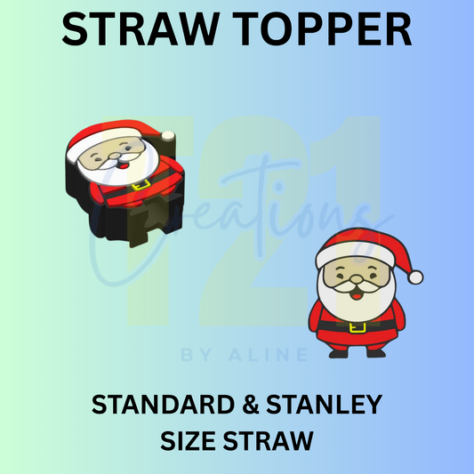 SANTA CLAUS STRAW TOPPER