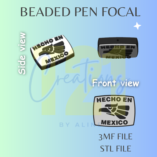HECHO EN MEXICO PEN FOCAL STL FILE