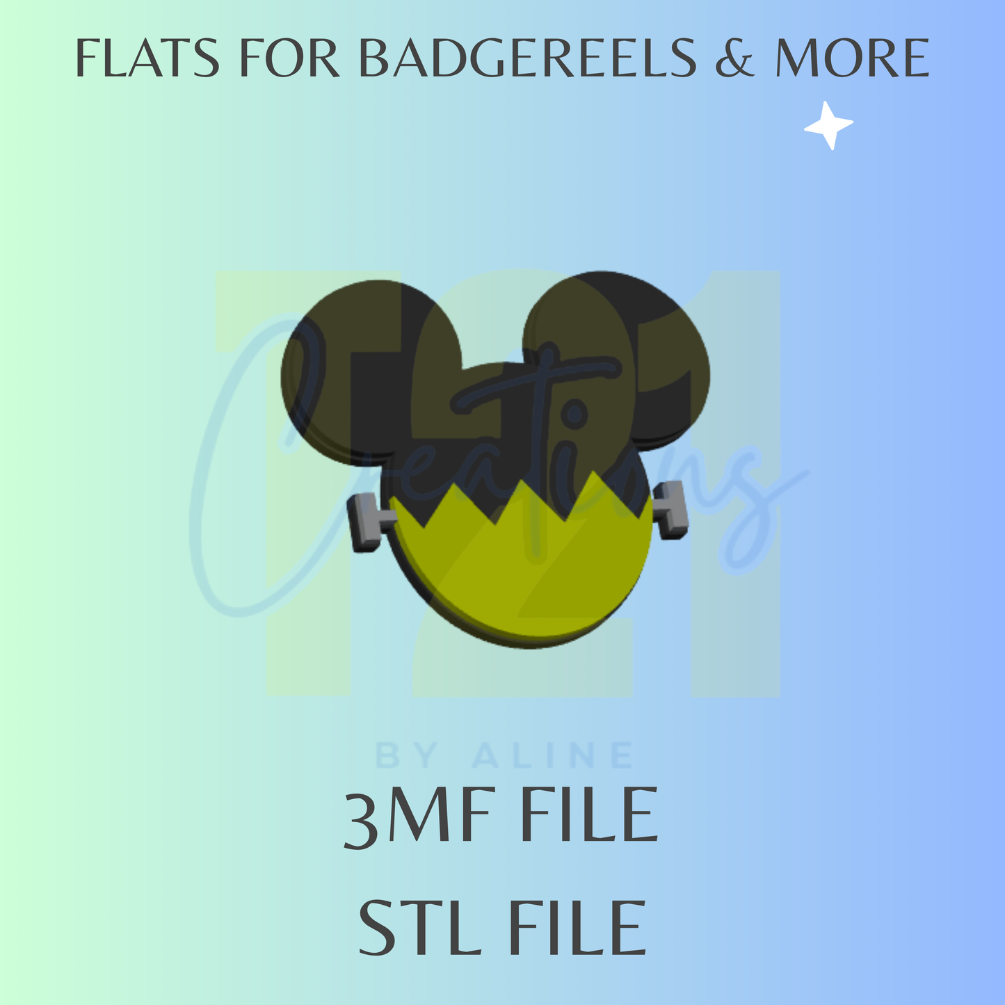 BOY MOUSE ZOMBIE FLAT STL FILE