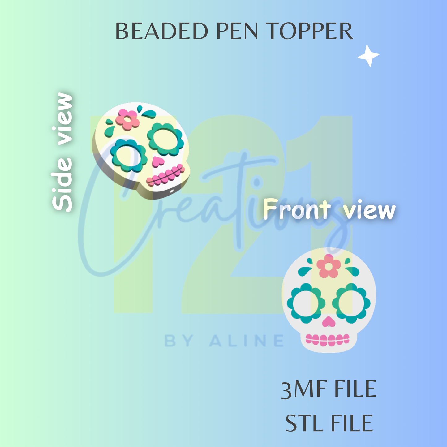 CALAVERITA PEN TOPPER STL FILE