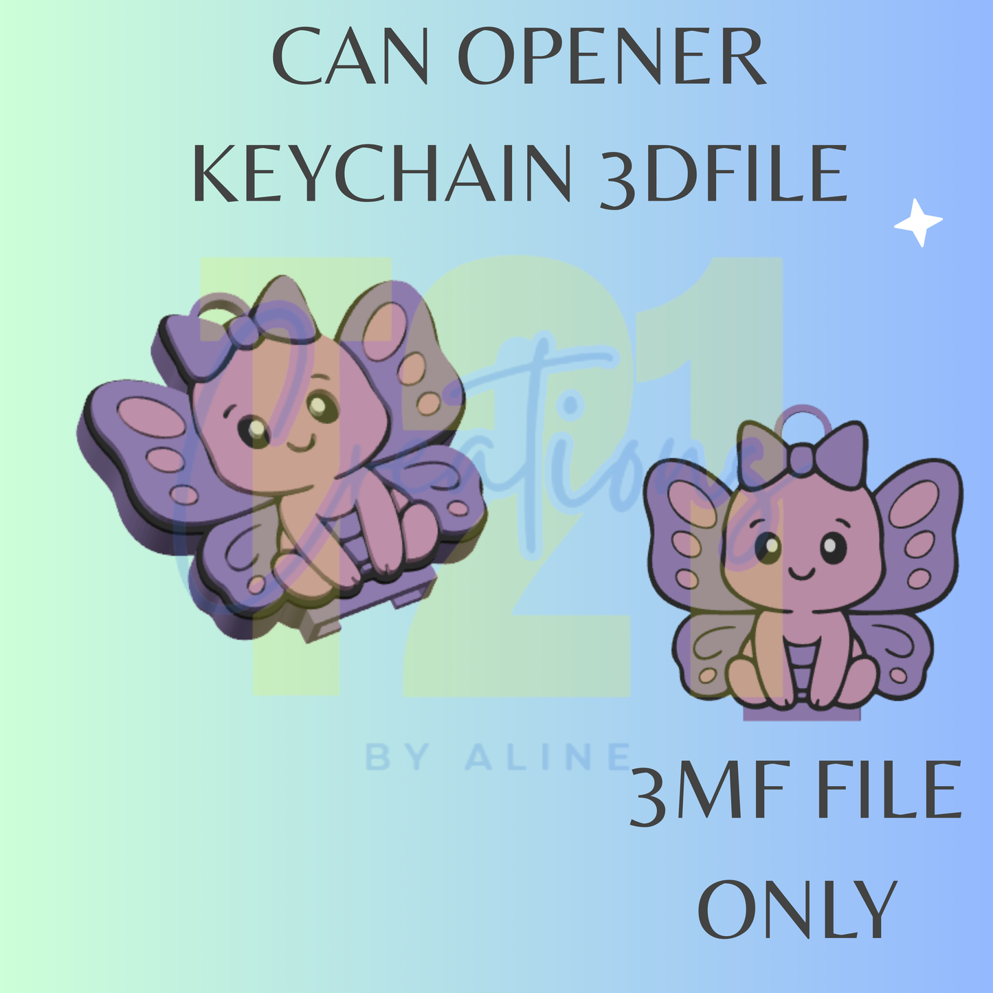 BUTTERFLY 2 CAN OPENER 3MF FILE