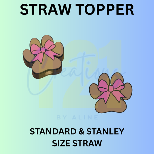 COQUETTE PAW STRAW TOPPER