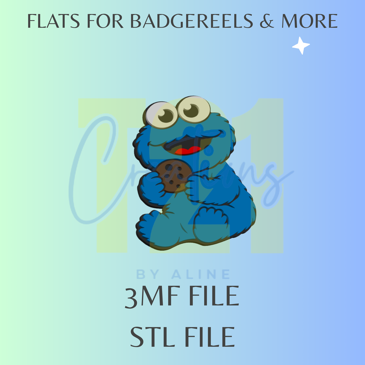 COOKIE GUY FLAT STL FILE