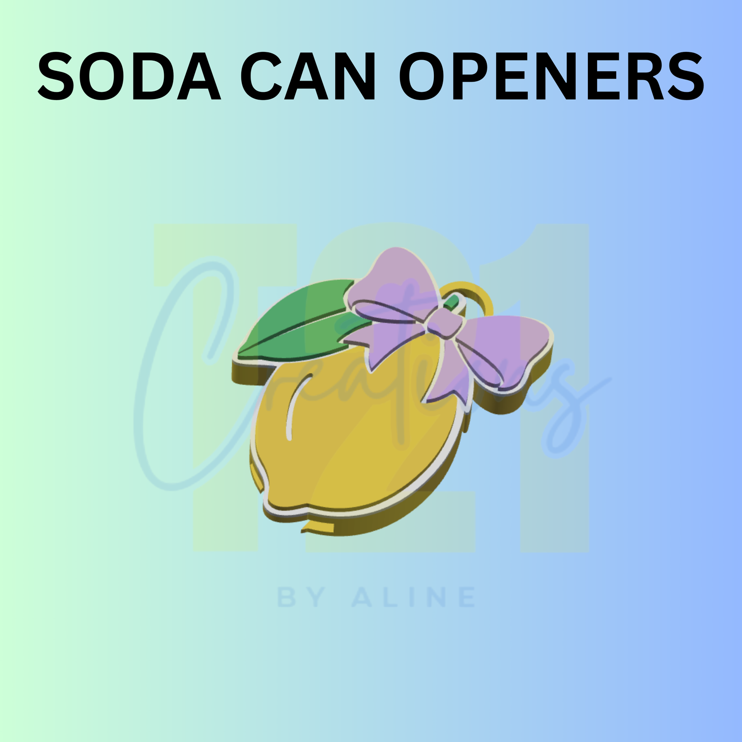 COQUETTE LEMON CAN OPENER KEYCHAIN