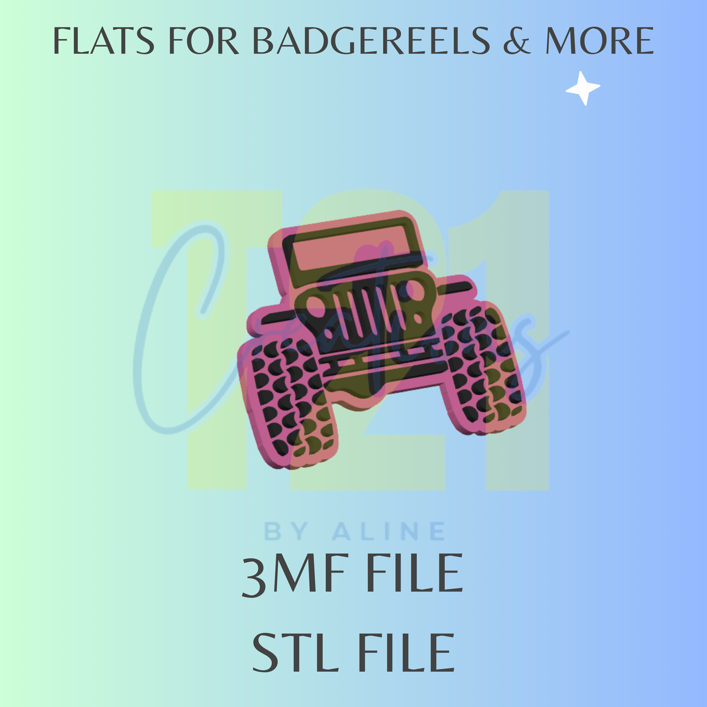 OFF ROAD FLAT STL FILE