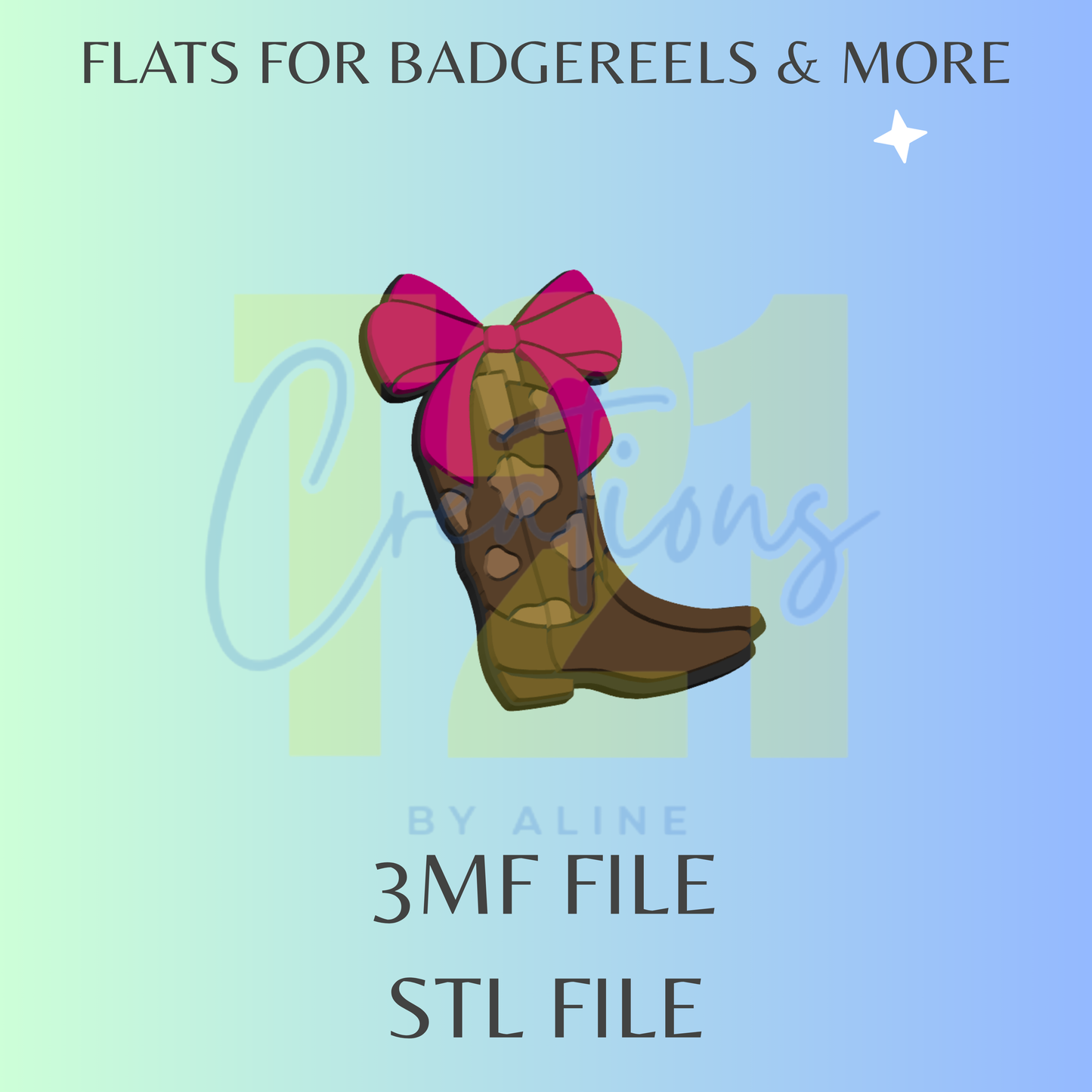COQUETTE BOOTS 2 FLAT STL FILE