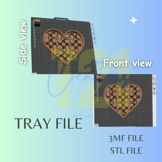 HEART TRAY STL FILE