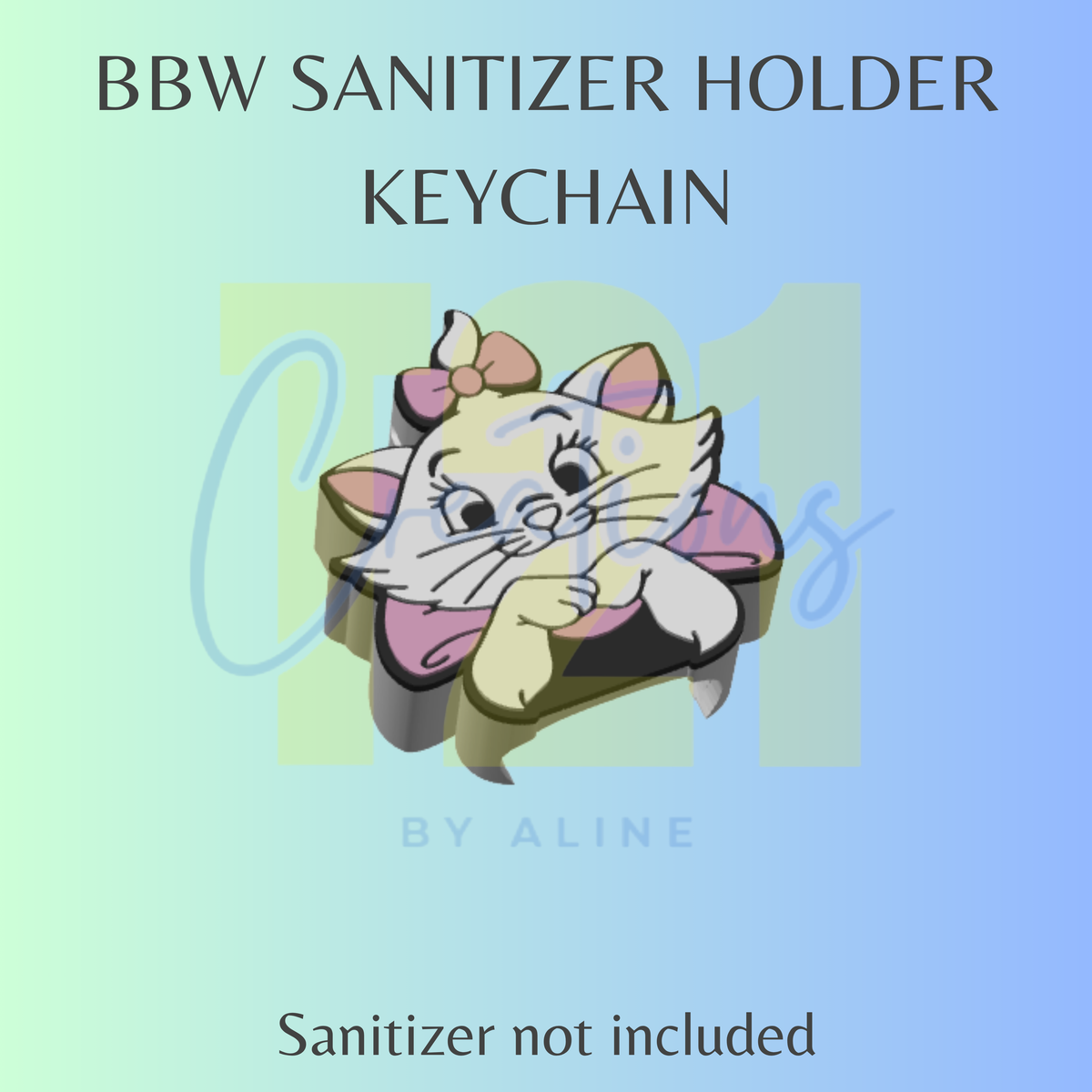 SASSY CAT BBW SANITIZER KEYCHAIN