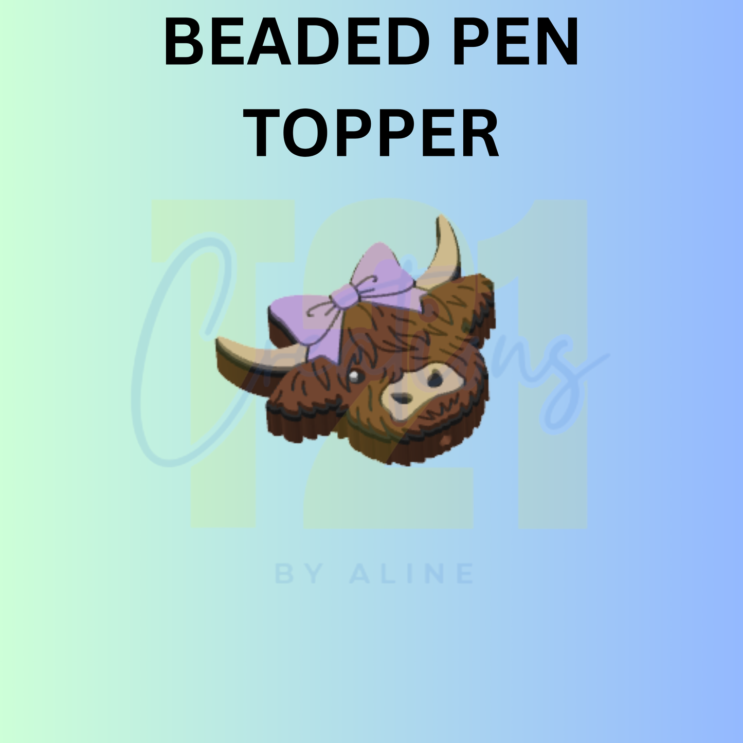 COW 2 PEN TOPPER
