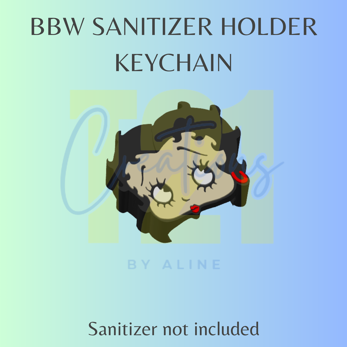 SASSY GIRL BBW SANITIZER KEYCHAIN