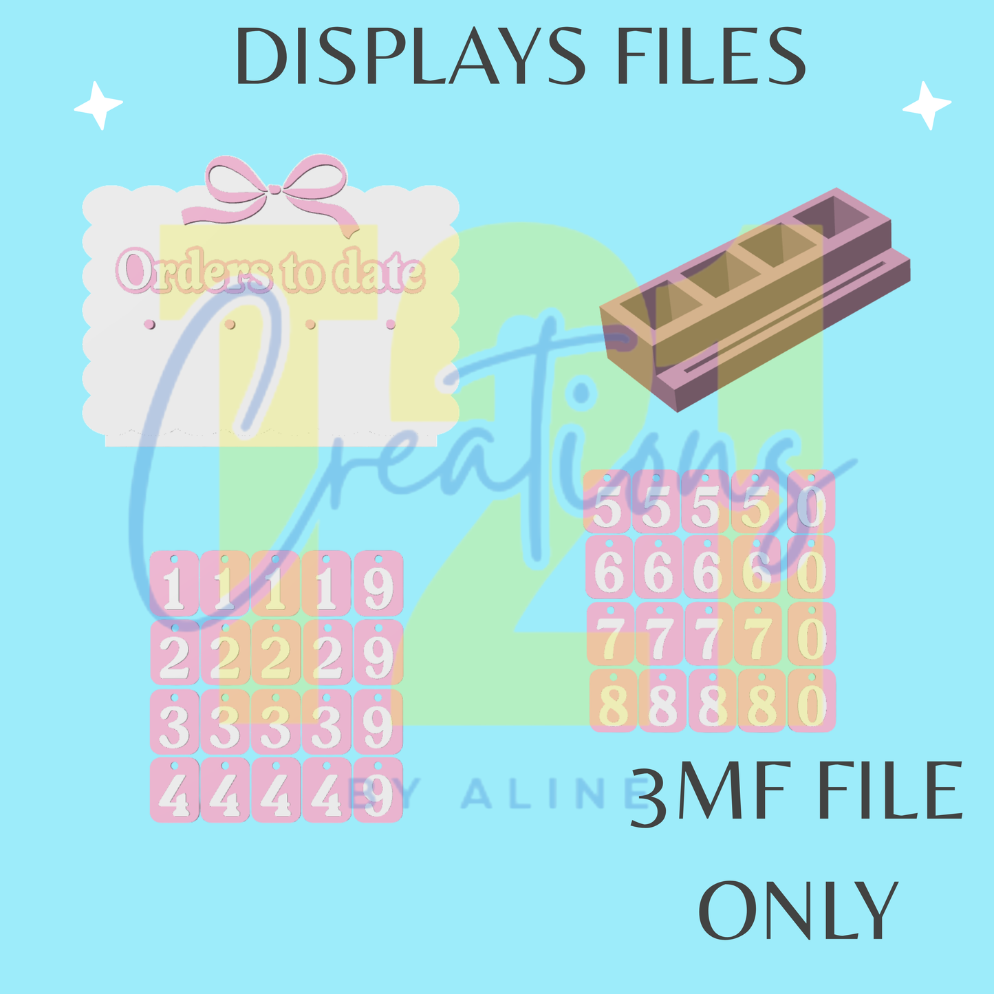 COQUETTE ORDER COUNTER 3MF FILE