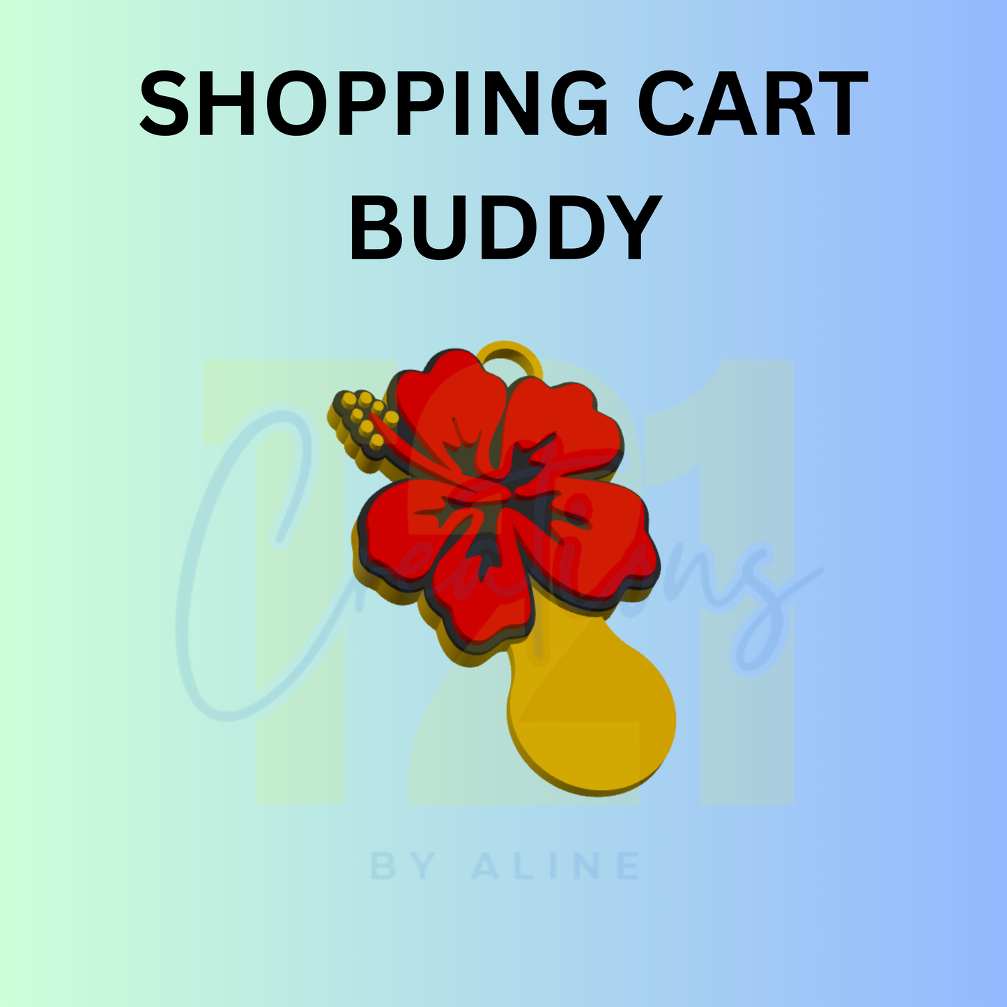 HIBISCUS SHOPPING CART BUDDY
