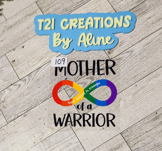 Mother of a warrior (her) cup decal