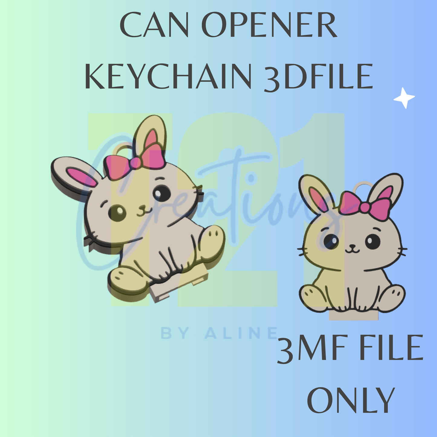 BUNNY CAN OPENER 3MF FILE