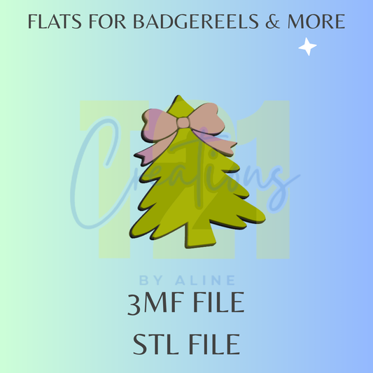 COQUETTE XMAS TREE FLAT STL FILE