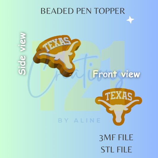 TEXAS 2 PEN TOPPER STL FILE
