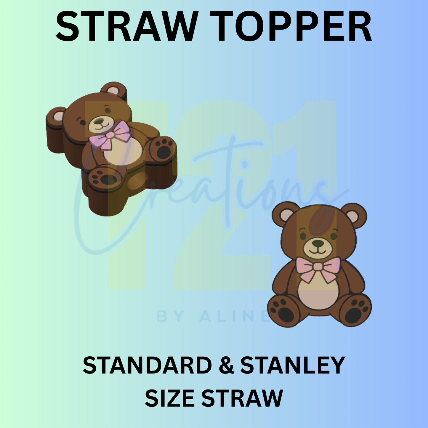 TEDDY STRAW TOPPER