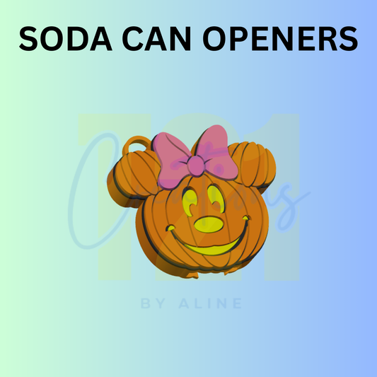 GIRL PUMPKIN CAN OPENER KEYCHAIN