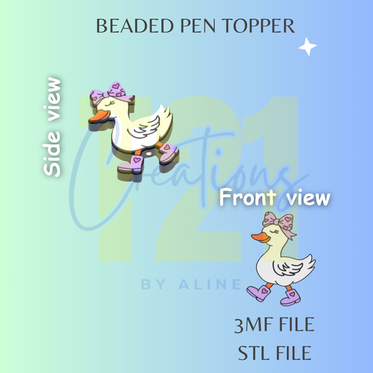 GOOSE PEN TOPPER STL FILE