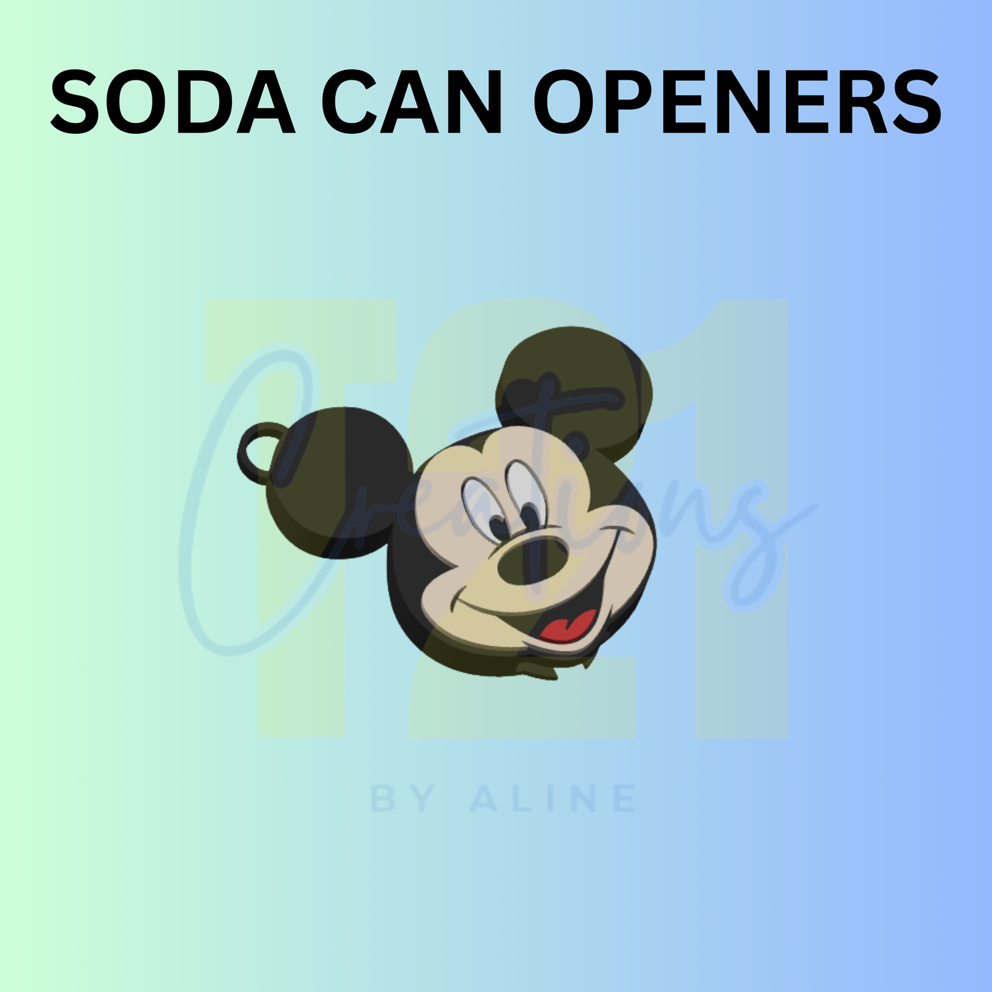 BOY MOUSE SODA CAN OPENER KEYCHAIN