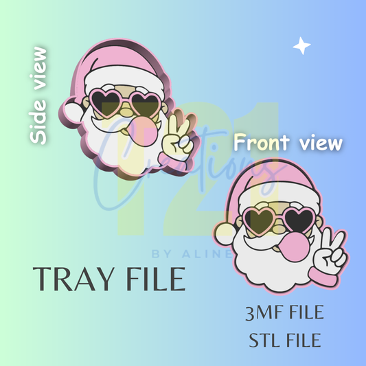 COOL SANTA TRAY STL FILE