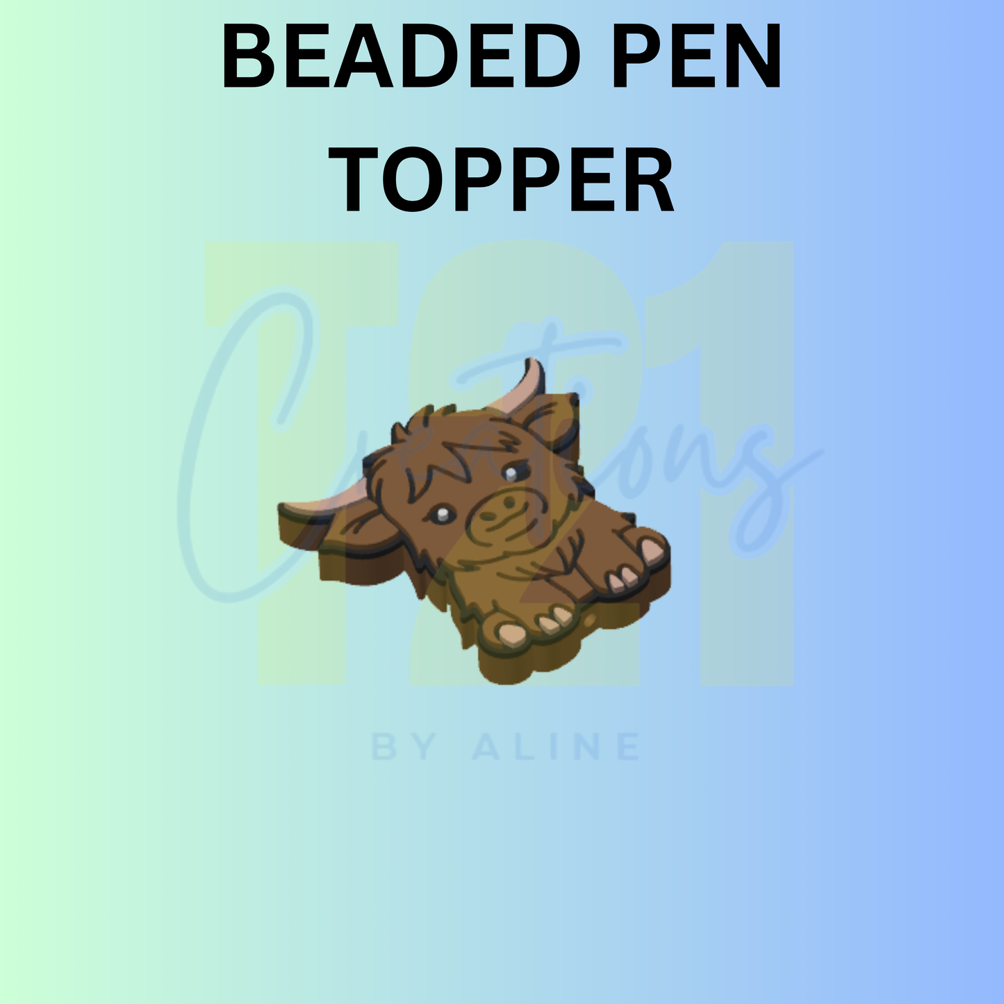 COW 1 PEN TOPPER