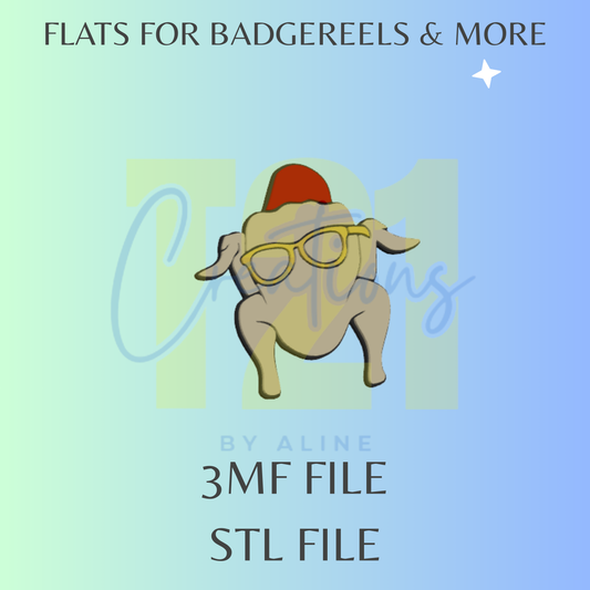 FRIENDS TURKEY FLAT STL FILE