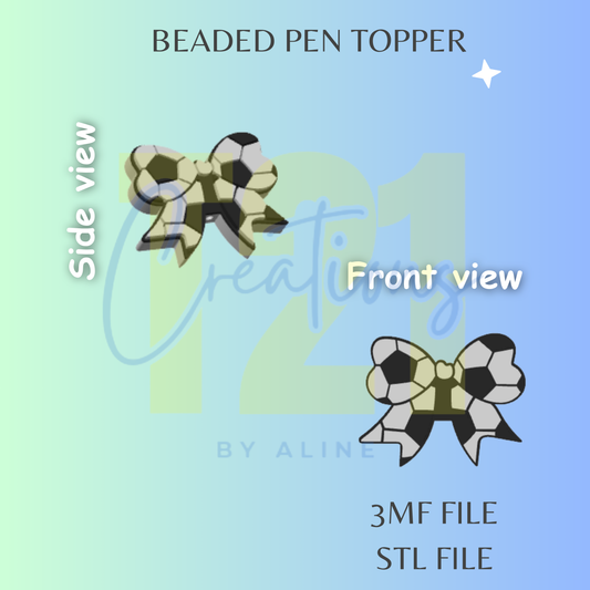 SOCCER PEN TOPPER STL FILE