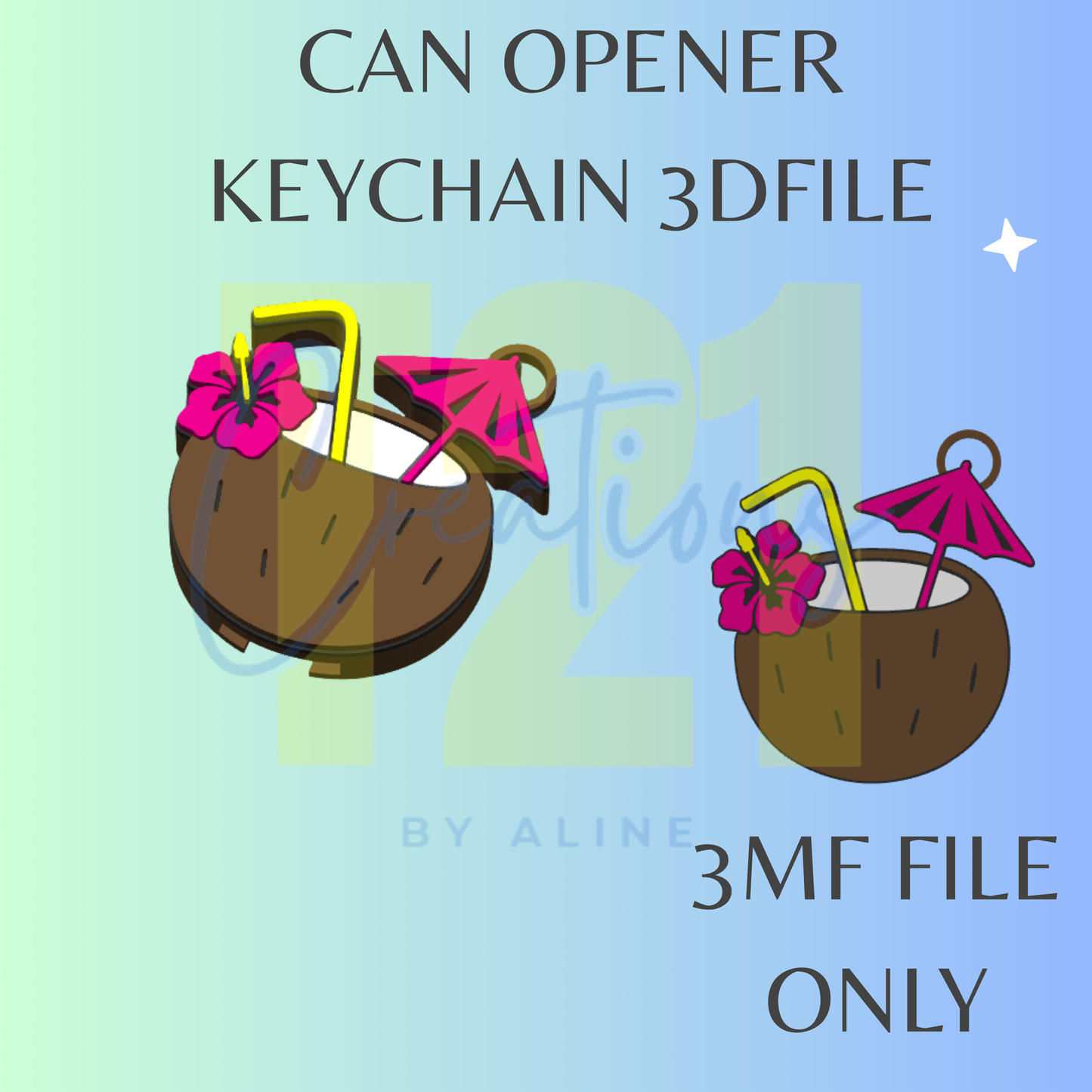 COCONUT CAN OPENER 3MF FILE