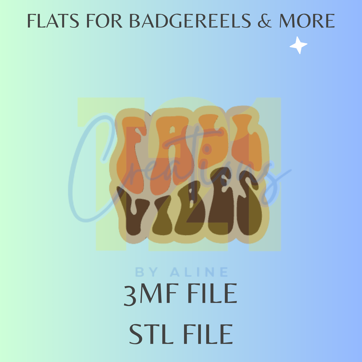 FAITH VIBES FLAT STL FILE