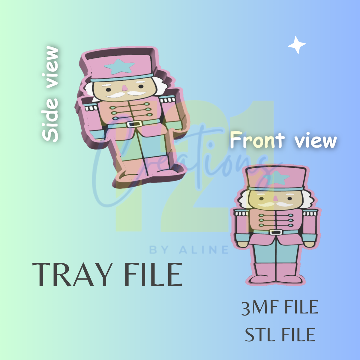 NUTCRACKER TRAY STL FILE