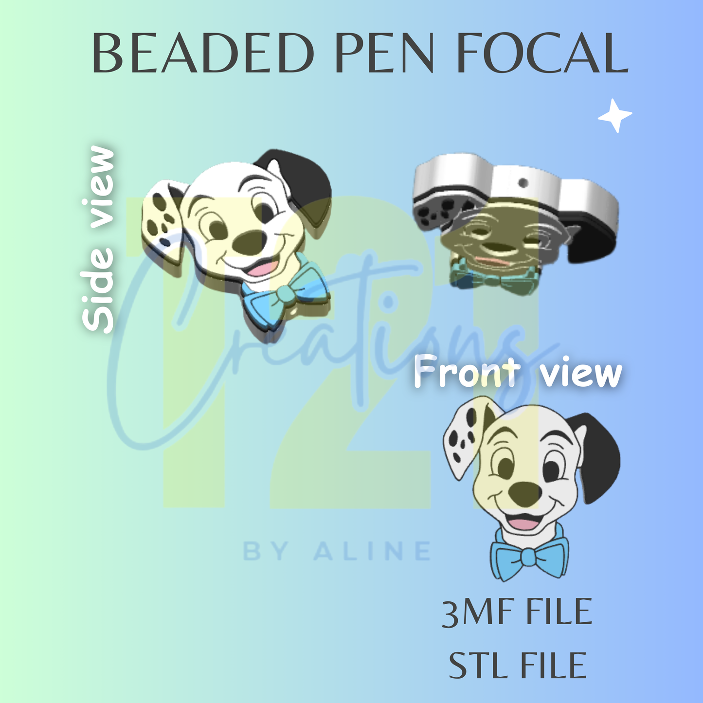 BOY DALMATION PEN FOCAL STL FILE