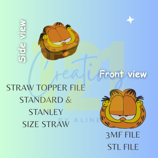 YELLOW CAT TOPPER STL FILE