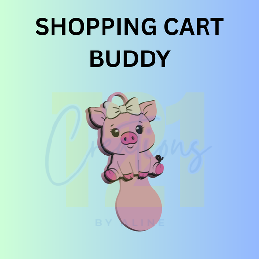 COQUETTE PIGGY SHOPPING CART BUDDY