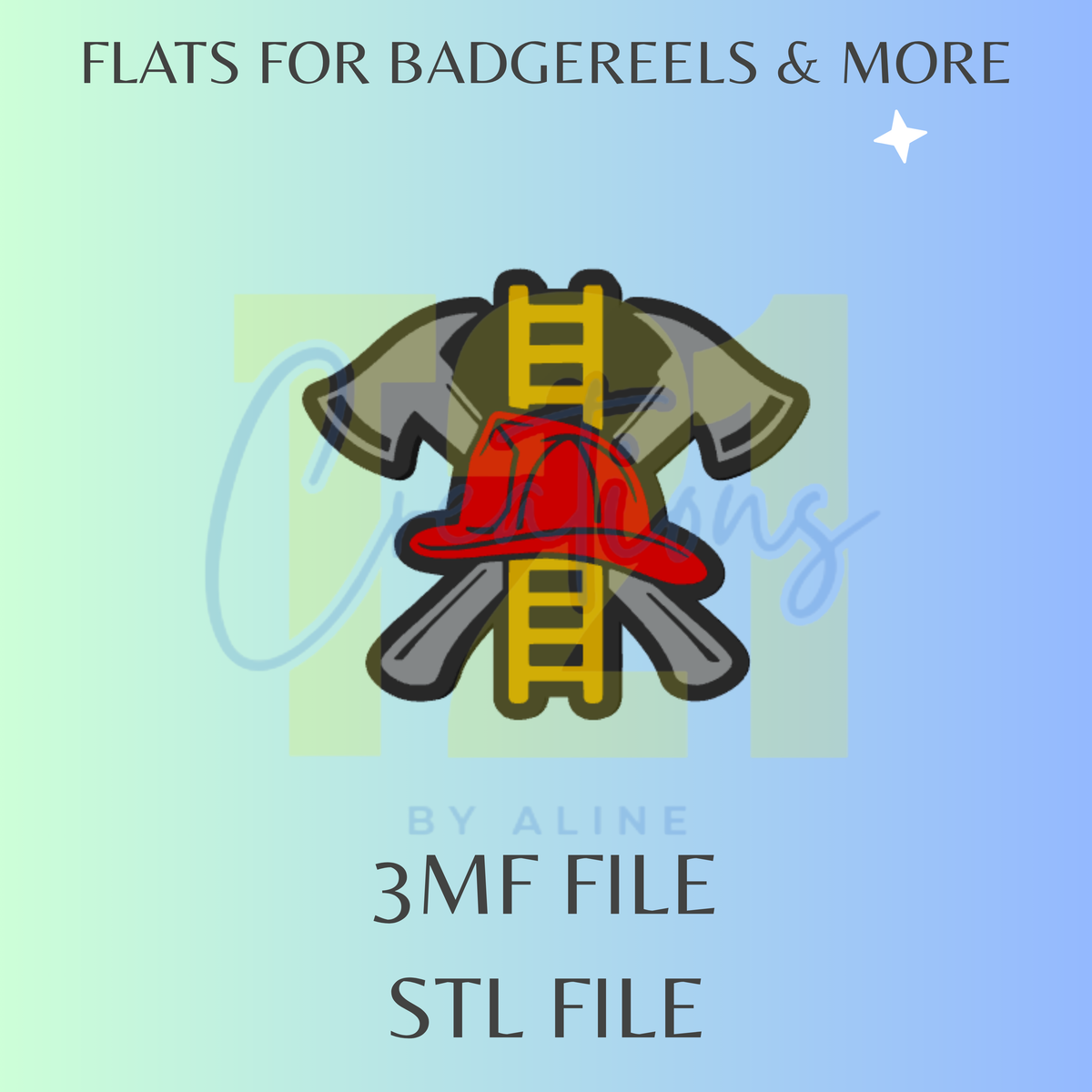 FIRE DEPARTMENT FLAT STL FILE