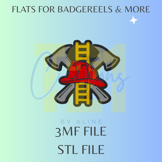 FIRE DEPARTMENT FLAT STL FILE