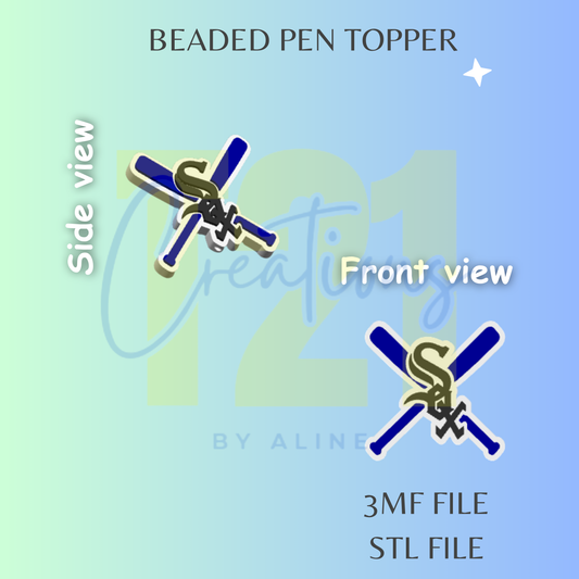 SOX WHITE PEN TOPPER STL FILE