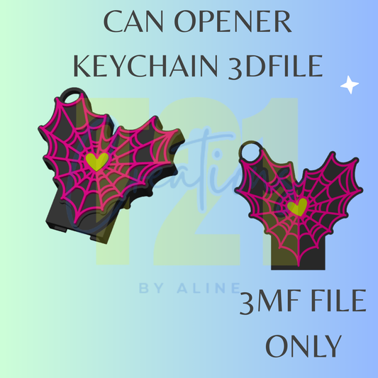 HEART WEB CAN OPENER 3MF FILE