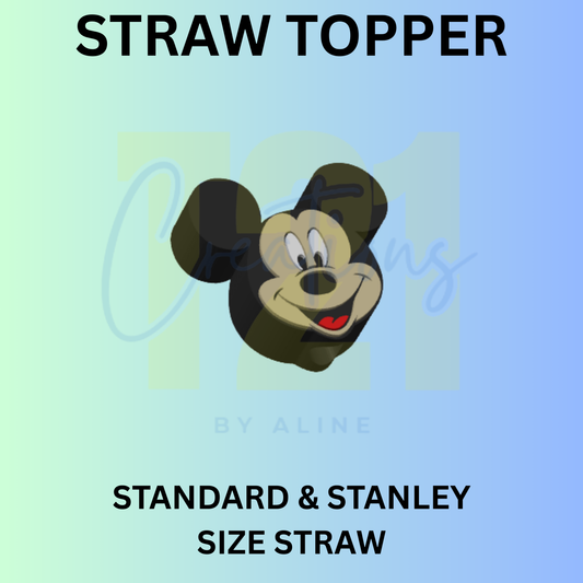 BOY MOUSE STRAW TOPPER