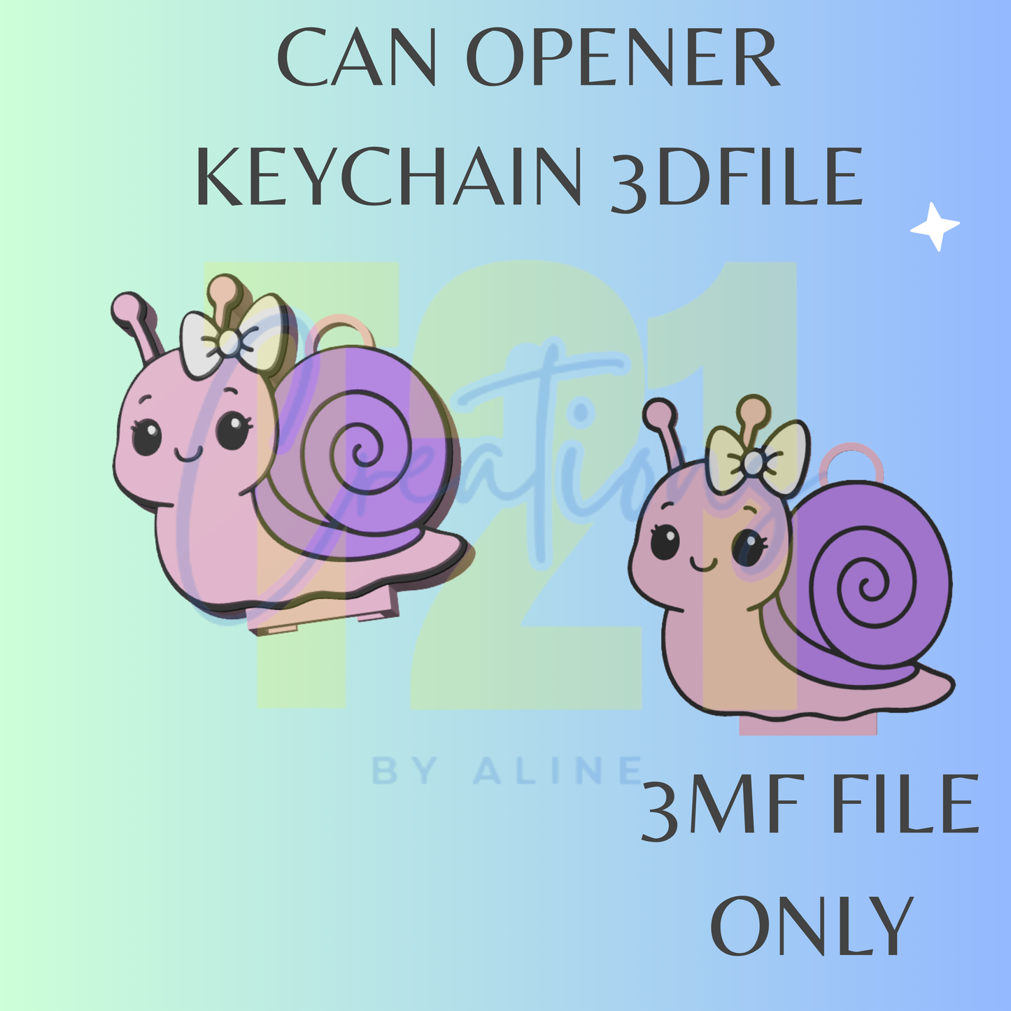 SNAIL CAN OPENER 3MF FILE