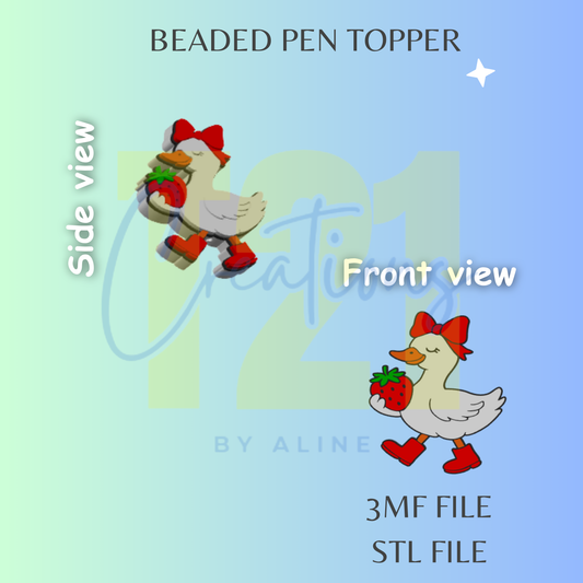 GOOSE PEN TOPPER STL FILE