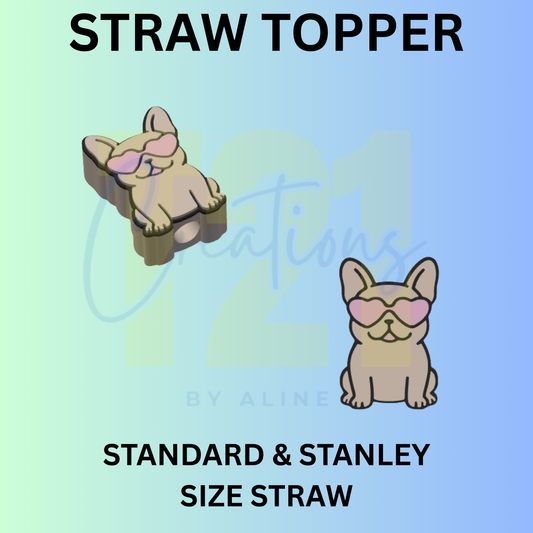 FRENCHIE STRAW TOPPER